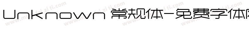 Unknown 常规体字体转换